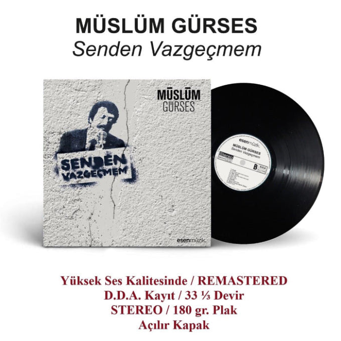 Müslüm Gürses - Senden Vazgeçmem (Plak) Schallplatte | LP