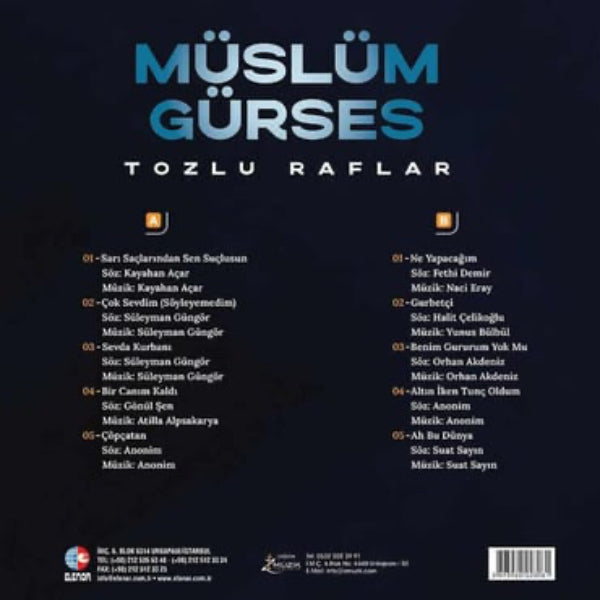 Müslüm Gürses Plak| Tozlu Raflar Plak( Arabesk Plak ) Schallplatte| LP