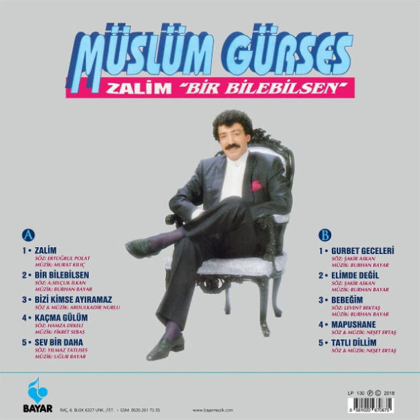 Müslüm Gürses Plak | Zalim | Bir Bilebilsen | Plak (Arabesk Plak)| LP