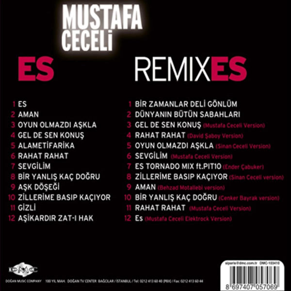 Mustafa Ceceli - Remixes( CD )Türkçe | Pop | Remiks | CD