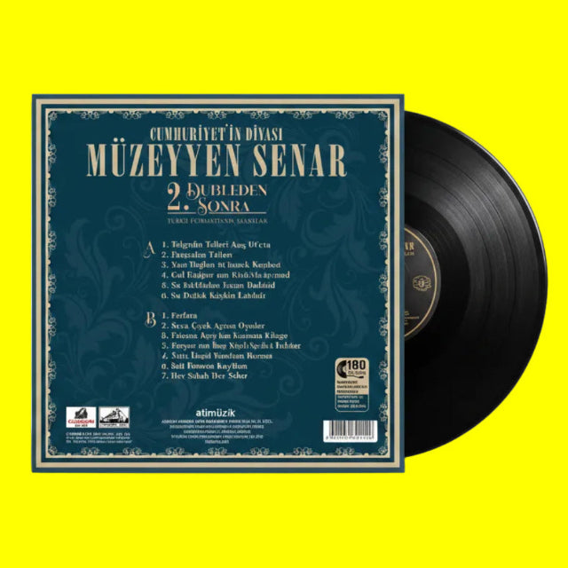 Müzeyyen Senar - 2. Dubleden Sonra (Plak) Türkische Kunstmusik | Türk Sanat Müzik | Türk Sanat | Müziği | Plak | LP