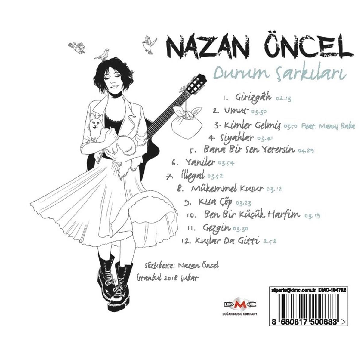 Nazan Öncel- Durum Şarkıları (CD) Türkçe Pop | Müzik| Türk popu (CD)