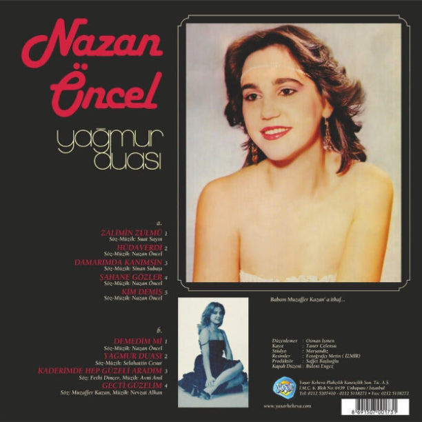 Nazan Öncel Plak| Yağmur Duası| LP| Plak| Türkçe | Pop | Plak