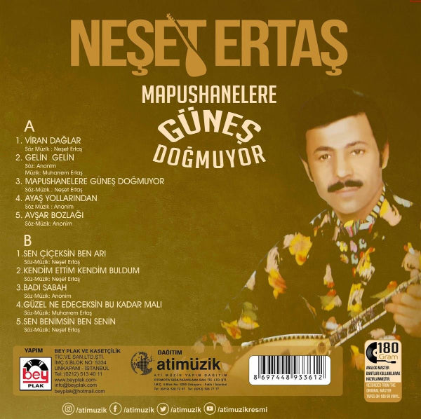 Neşet Ertaş plak - Mapushanelere Güneş Doğmuyor Plak | Mapushanelere Güneş Doğmuyor - Plak