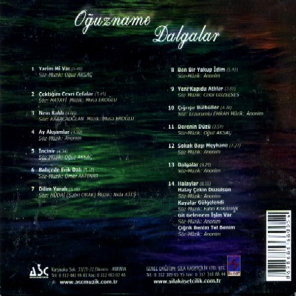 Oğuz Aksaç - Oğuzname | Dalgalar ( CD )Türk halk | müziği| Türk halk müziği| CD