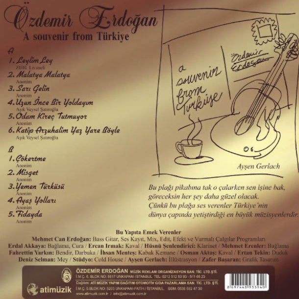 Özdemir Erdoğan - Gitarıma Türkü Öğrettim (Plak)enstrümantal |instrumental |Schallplatte |LP