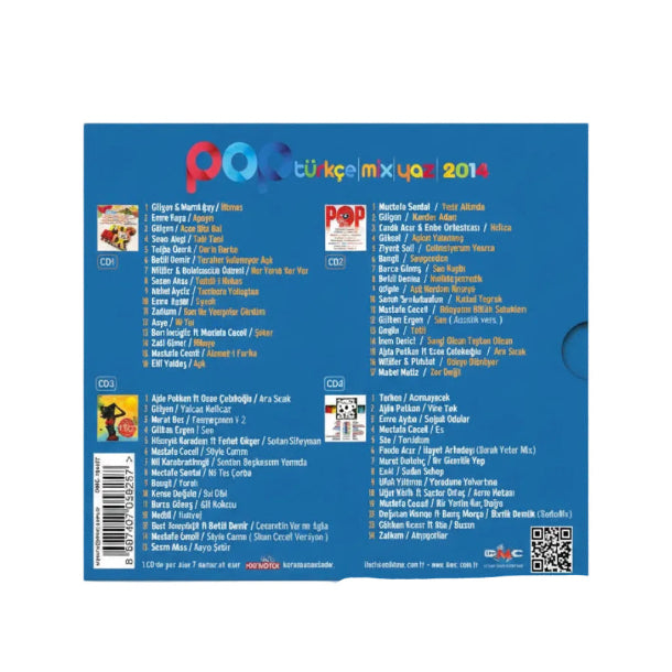 Pop Türkçe Mix - 2014 | 4 CD (Türk Popu) | CD)