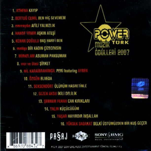 Power Türk- Müzik Ödülleri 2007 CD (Türkçe CD) Türkçe Pop | Rock CD