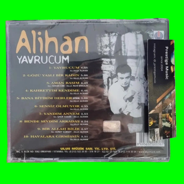 Alihan - Yavrucum (CD) Arabesk fantezi müzik | CD