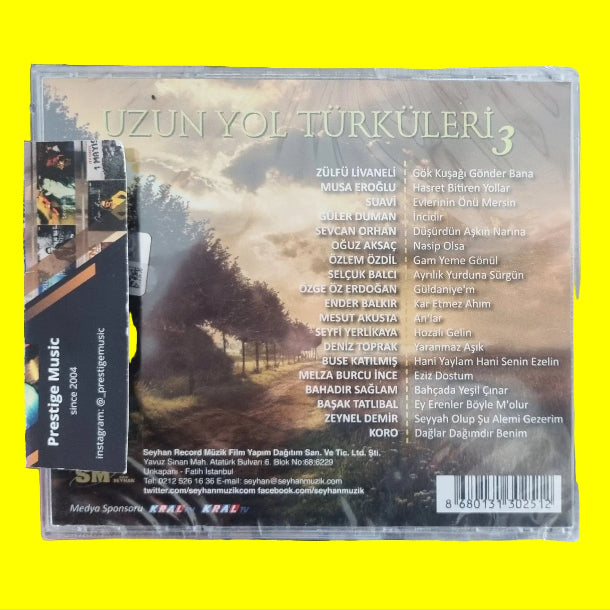 Uzun Yol Türküleri - Uzun Yol Türküleri 3 (CD)Türkische Volksmusik |Türk Halk Müziği | CD | CDs