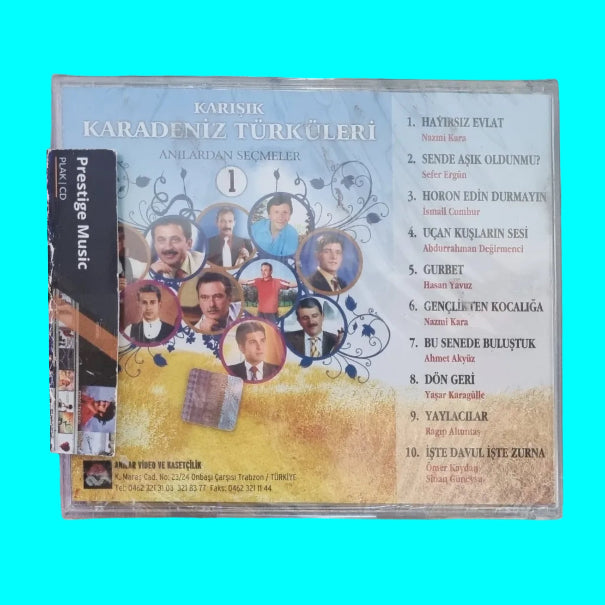 Karışık Karadeniz Türküleri - Karışık Karadeniz Türküleri 1 (CD) Karadeniz Türküleri CD | Anılardan Seçmeler / CD