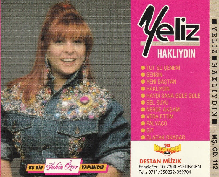 Yeliz - Haklıydın CD | Destan Müzik Almanya | Esslingen | CD | Koleksiyonluk CD
