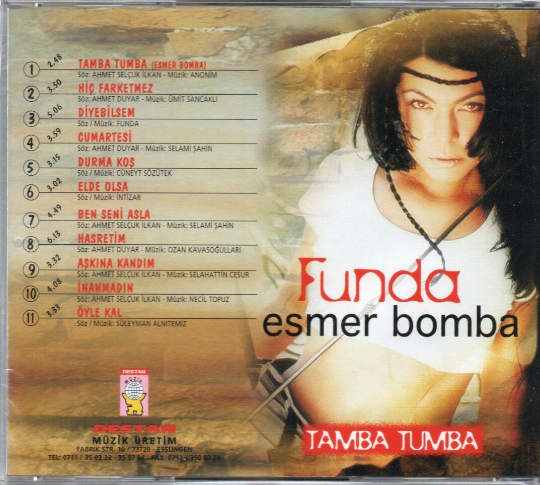 Funda - Esmer Bomba (Türk Popu) | CD)Türkçe | Pop | CD ( Almanya | Destan Müzik )