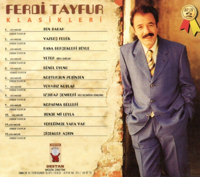 Ferdi Tayfur - Klasikleri ( CD ) Arşiv Serisi 2 | DESTAN Müzik | Almanya