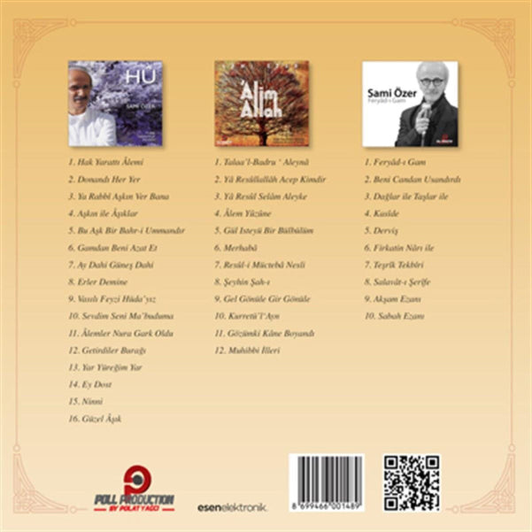 Hu|Alim Allah|Feryad-i Gam(CD)Tasavvuf | Müziği | Sami Özer CD Seti