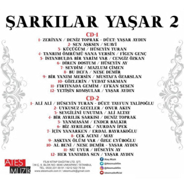 Şarkılar Yaşar 2 (CD) Türk Halk (CD) Karışık | Türk Halk | CD