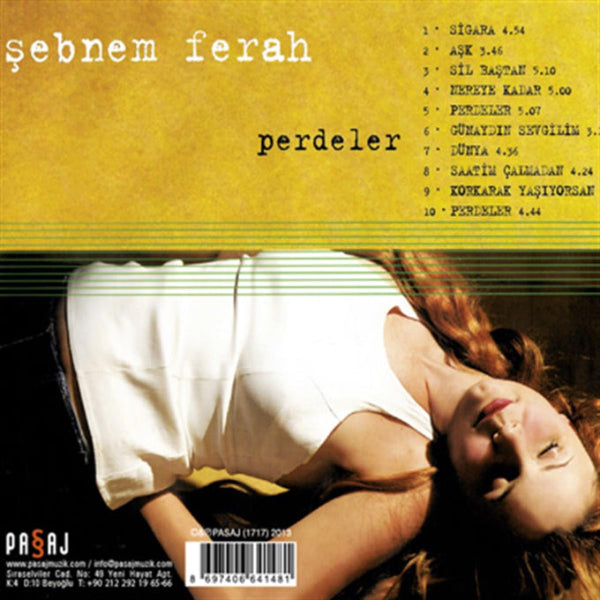 Şebnem Ferah - Perdeler(CD) Türkçe |Türk Rock | Türk rock müziği | CD