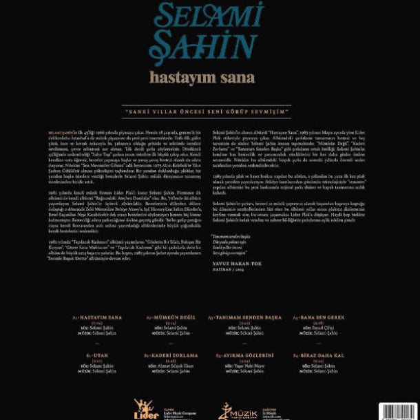 Selami Şahin - Hastayım Sana (Plak) Schallplatte | LP | Hastayım Sana - Plak