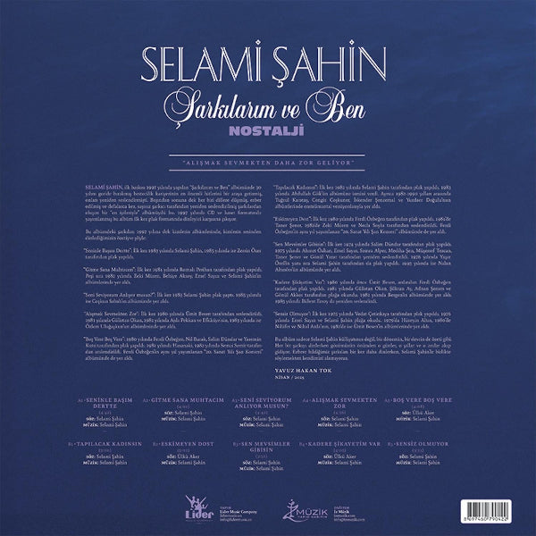 Selami Şahin - Şarkılarım ve Ben | Nostalji | Plak | Schallplatte | LP | Almanya | sipariş