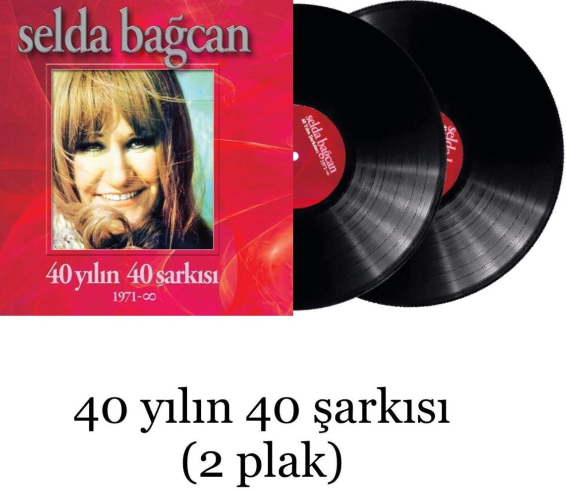Selda Bağcan Plak |40 Yılın Şarkıları | 2 Plaket|Özgün|Protesto|Türk Halk|Plak|kayıt|LP