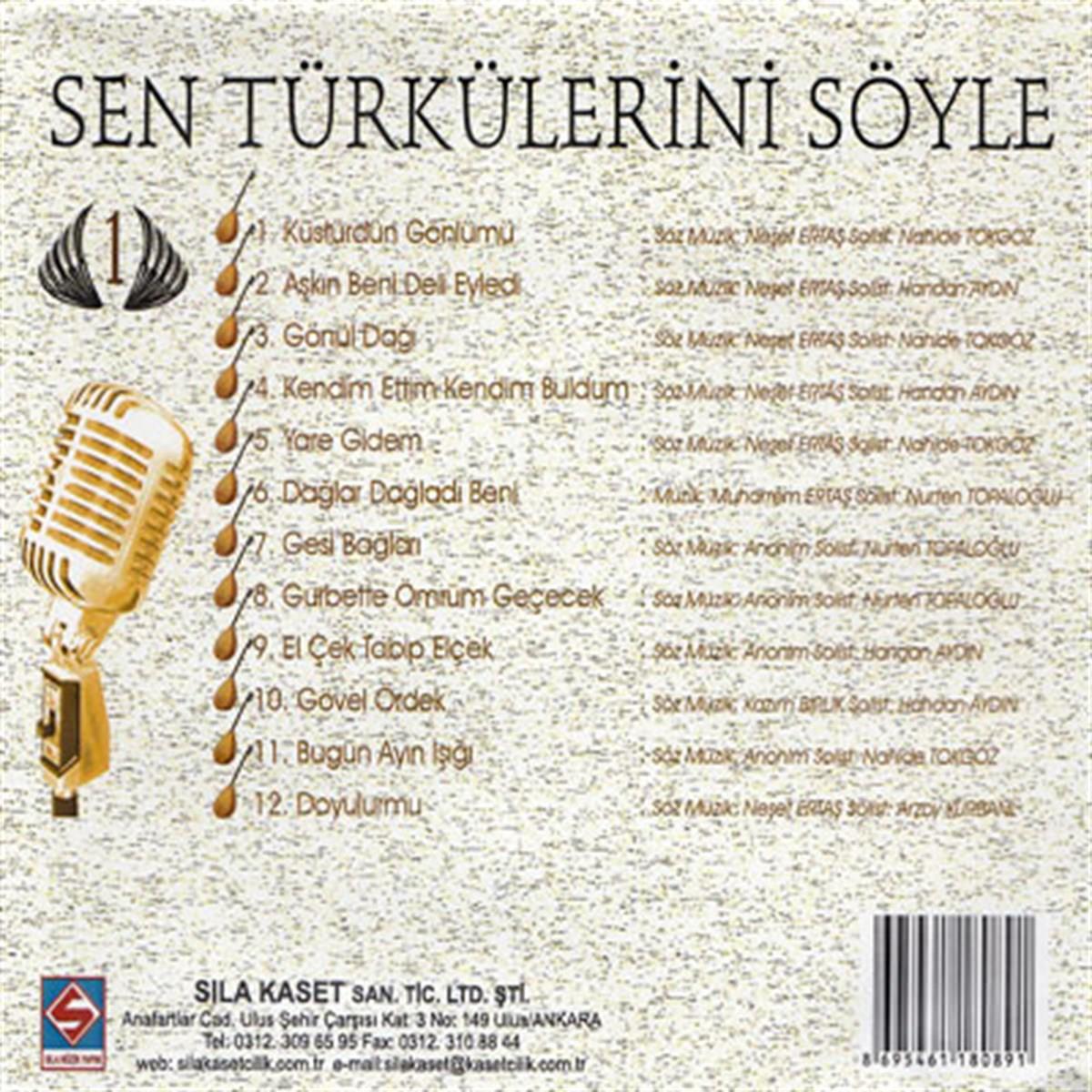 Sen Türkülerini Söyle CD-1-Türk Halk| Türk Halk Müziği| Müzik (CD) Türk Halk