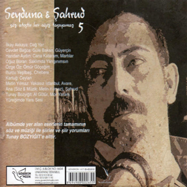 Seyduna -Şahrud -5 Söz Ateştir Her Ağız Taşıyamaz (CD) Türk Halk | CD