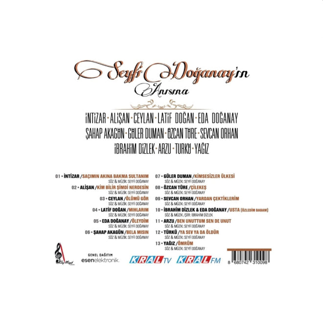 Seyfi Doğanay - Seyfi Doğanay ın Anısına (CD) Türk Halk | Türkische Volksmusik | CD
