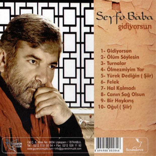 Seyfo Baba - Gidiyorsun (CD) Türk | halk | Müziği | CD | Almanya | Sipariş