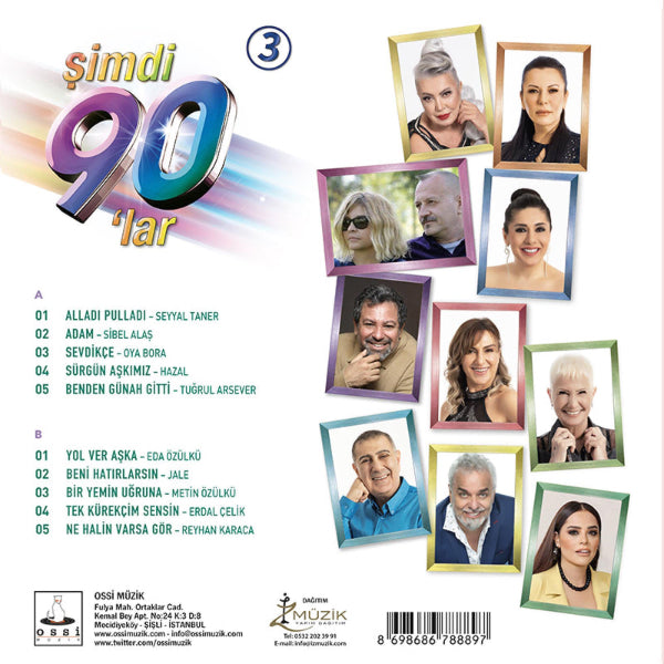 Şimdi 90' lar Vol.3 (Plak) Nostalji |karışık | Pop | Plak | Schallplatte