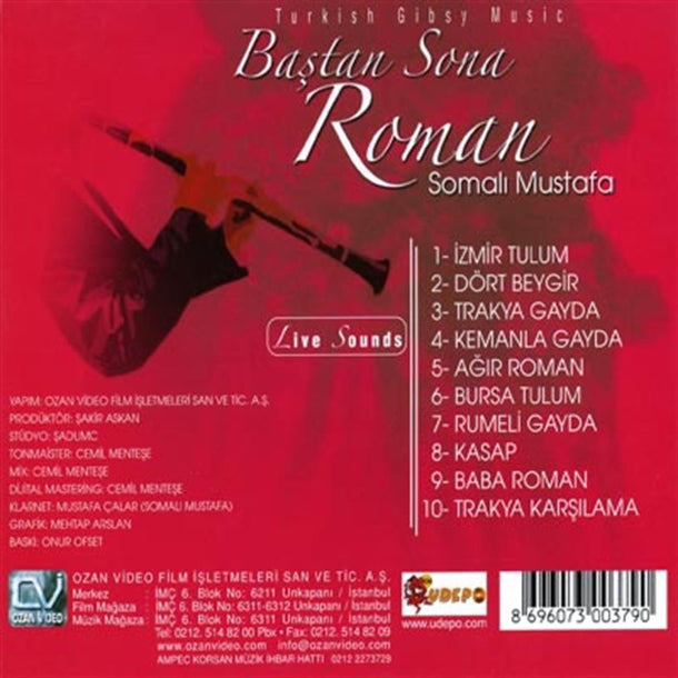 Somalı Mustafa - Baştan Sona Roman CD |Live Sounds- by Somali Mustafa| Roman Oyun Havalari
