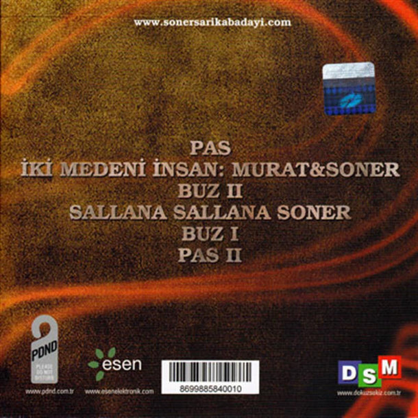 Soner Sarıkabadayı - Pas (Türkischer Pop | CD)