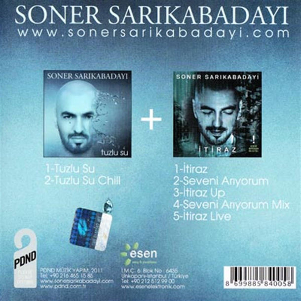 Soner Sarıkabadayı - Tuzlu Su+İtiraz (Türk Pop) | 2 CD)