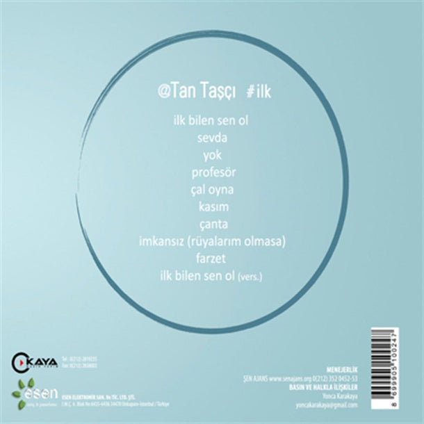 Türkçe CD | Tan CD | Tan Taşçı - İlk (CD) Türkçe Pop |Türkischer | Pop | CD