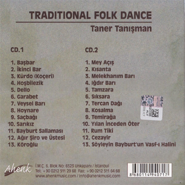 Taner Tanışman - Traditional of Dance(CD)Türk Halk |Müziği| CD