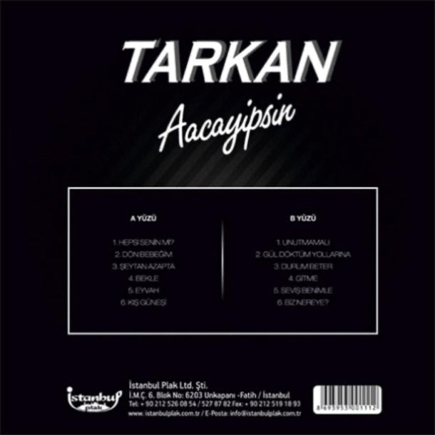 Tarkan Plak | Acayipsin | Aacayipsin (Türkischer Pop | Plak| LP| Schallplatte)