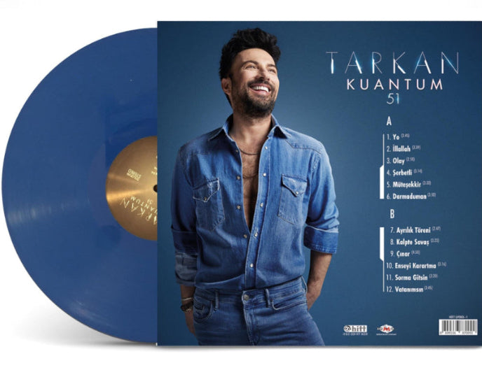 Tarkan Plak-TARKAN Kuantum 51 (Sınırlı Sayıda Mavi Plak)Türkce Pop Plak