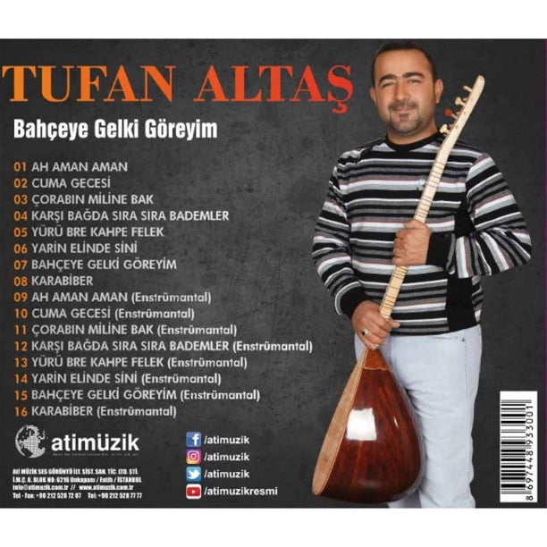 Tufan Altaş | Bahçeye Gelki Göreyim | CD ( Türk halk | müziği | CD'ler )