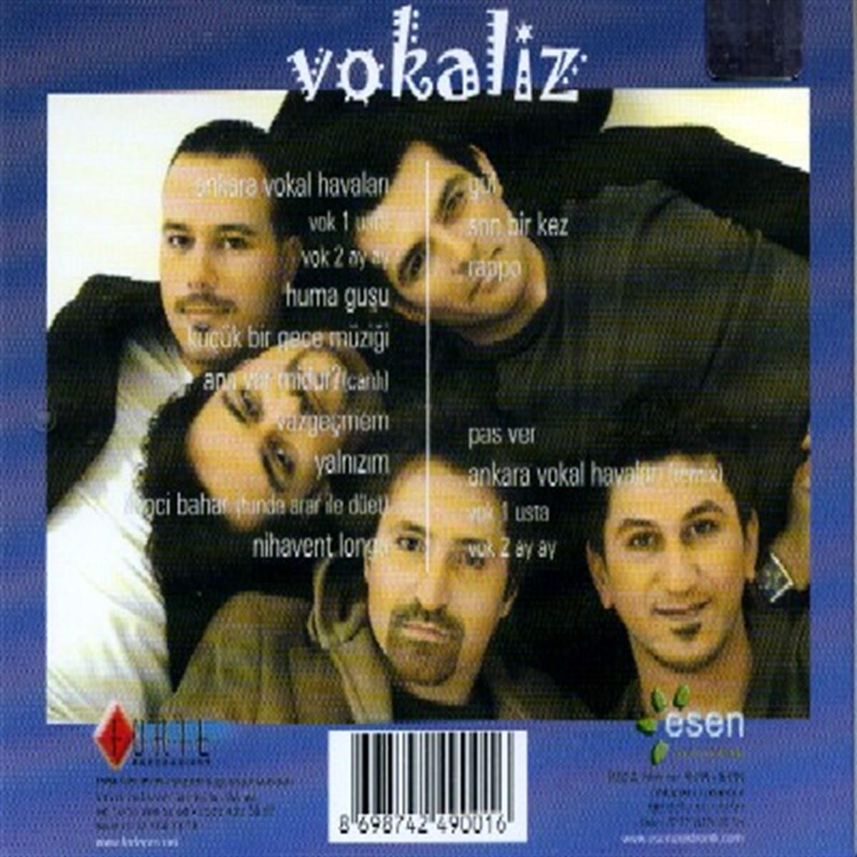 Vokaliz - Grup Vokaliz ( CD ) Vokaliz - Ankara Vokal Havaları | Pop |CD