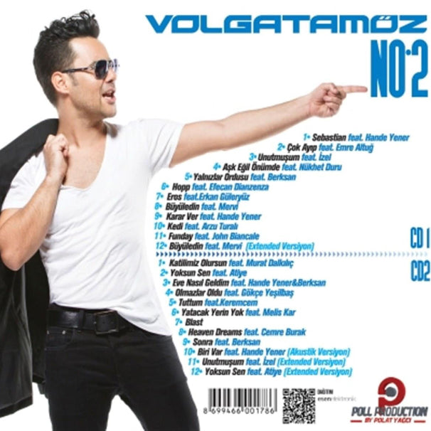 VolgaTamöz| Volkan Tamöz No 2 CD (Türkischer Pop | 2CD) Karışık |Pop|CD