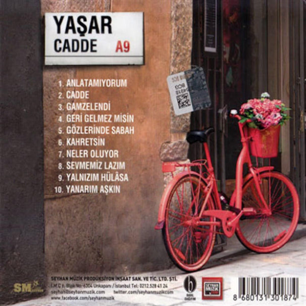 Yaşar CD -Yasar- Cadde | A9 ( CD)Türkçe | pop | CD'ler