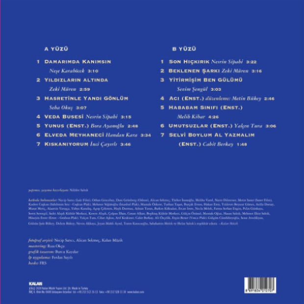 Yeşilçam Şarkıları Plak| Vol.3 | Yıldızların Altında | Türk Sanat Müziği | Müzigi | Plak| LP| Schallplatte