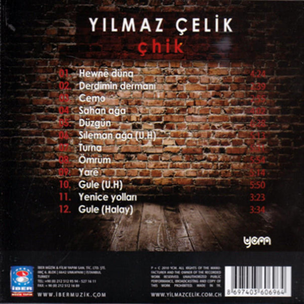 Yılmaz Çelik - Çhik CD | Kürtçe CD | Kürt | halk müziği |Kurdische Volksmusik |CD