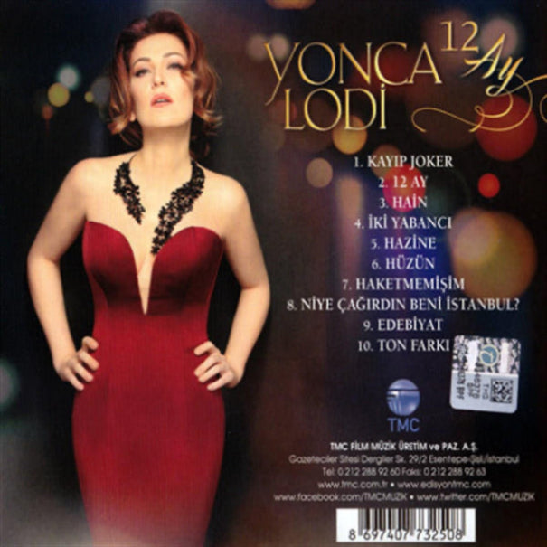Yonca Lodi - 12 Ay (CD) Türk Pop | Müzik | Türkçe Pop |Türkischer Pop | Musik | CD