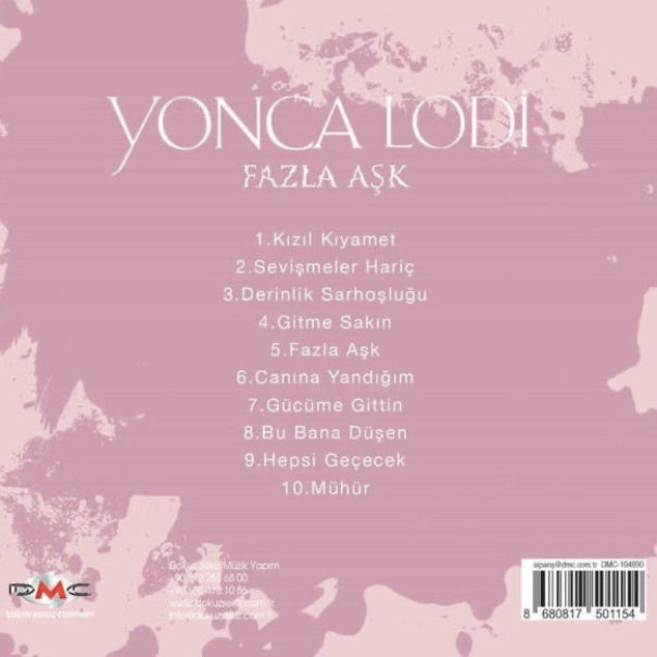 Yonca Lodi CD| Yonca Lodi- Fazla Aşk (CD)Türk | Pop | Müziği | CD