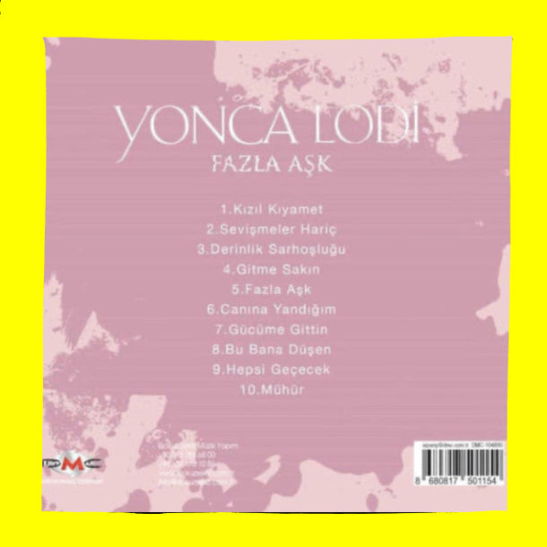 Yonca Lodi CD| Yonca Lodi- Fazla Aşk (CD)Türk | Pop | Müziği | CD