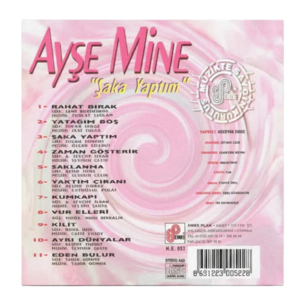 Ayşe Mine | Ayşe Mine Şaka Yaptım ( CD )Türkçe Arabesk | Fantazi Müzik