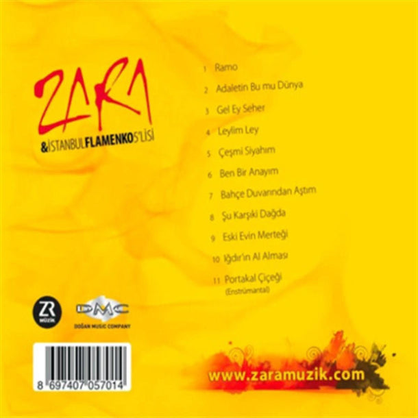 Zara CD - İstanbul Flamenko 5'lisi (CD) Türk Halk | Türk halk müziği | CD | CD'ler