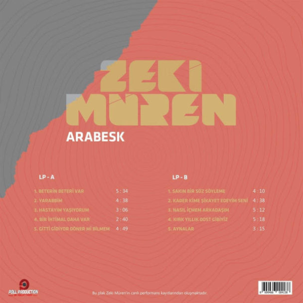 Zeki Müren - Arabesk (Plak) Arabesk | Türk Sanat | Plak | kayıt | LP