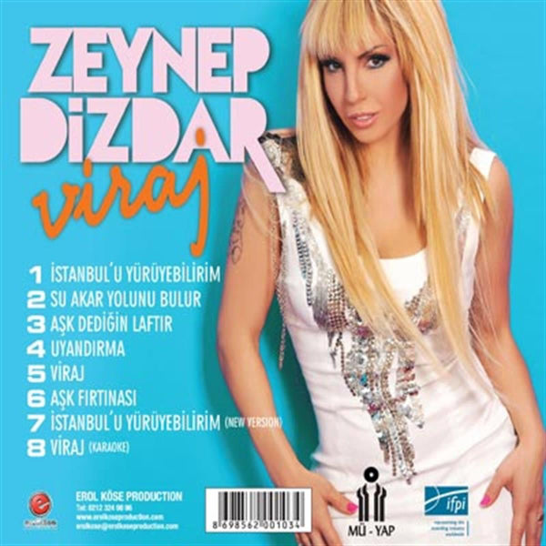 Zeynep Dizdar - Viraj ( CD )Türkçe | Pop | CD