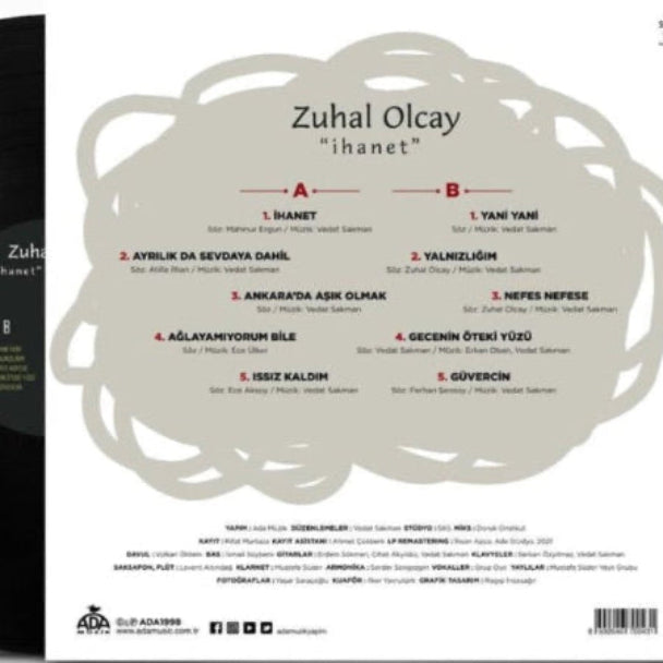 Zuhal Olcay Plak | ihanet( Türkce Plak | Pop Plak ) Plak | LP